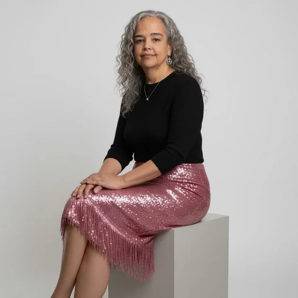 Kate Spade New York Sequin Fringe Skirt - Picture 6 of 6